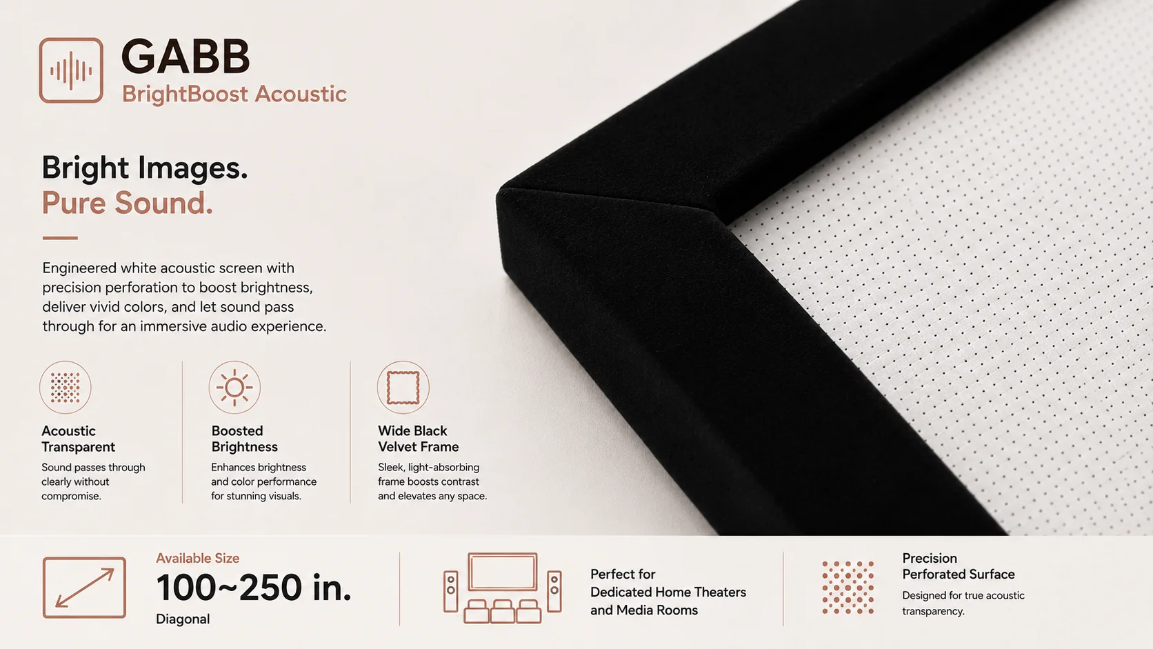 BrightBoost Acoustic tertiary application